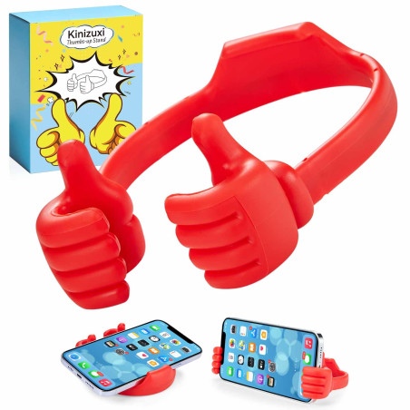 Cadeaux de Noël de Chaussette Support de Téléphone Portable Thumbs Up Lazy,Support de Téléphone Portable Universel pour Bureau,S