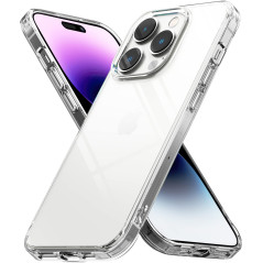Ringke Compatible avec Coque iPhone 14 Pro Max [Fusion] Transparente Clear Rigide Polycarbonate Back TPU Souple Bumper Étui Anti