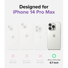 Ringke Compatible avec Coque iPhone 14 Pro Max [Fusion] Transparente Clear Rigide Polycarbonate Back TPU Souple Bumper Étui Anti