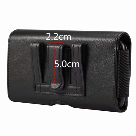 Aopan Étui de Protection en Cuir véritable avec Clip de Ceinture pour iPhone X, iPhone XS, Xiaomi Redmi 6 6A Mi A2 Lite, Huawei