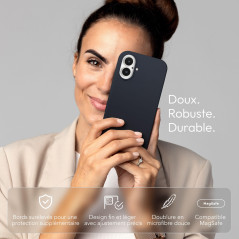 VONMÄHLEN Coque en Silicone Doux pour iPhone 15 - Protection Écran et Caméra, Découpes Précises, Non Glissante, Résistante aux C