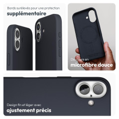 VONMÄHLEN Coque en Silicone Doux pour iPhone 15 - Protection Écran et Caméra, Découpes Précises, Non Glissante, Résistante aux C