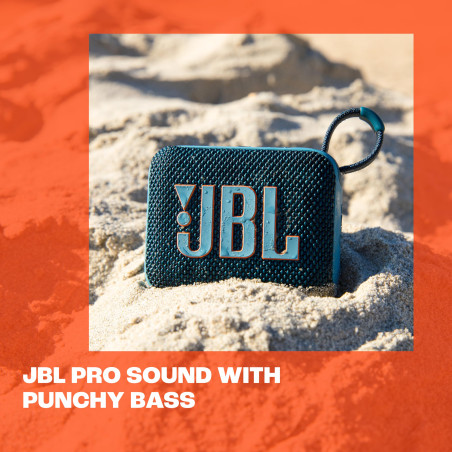 JBL GO 4, Enceinte Bluetooth ultra-portable, son JBL Pro, basses percutantes, 7 heures d'autonomie, fonction Playtime Boost, rés