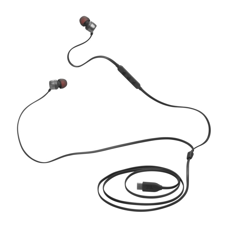 JBL Tune 310 C, Écouteurs filaires Hi-Res, son Pure Bass JBL, connexion USB-C, câble plat anti-nœuds, télécommande à trois touch JBL Tune 310 C, Écouteurs filaires Hi-Res, son Pure Bass JBL, connexion USB-C, câble plat anti-nœuds, télécommande à trois touch