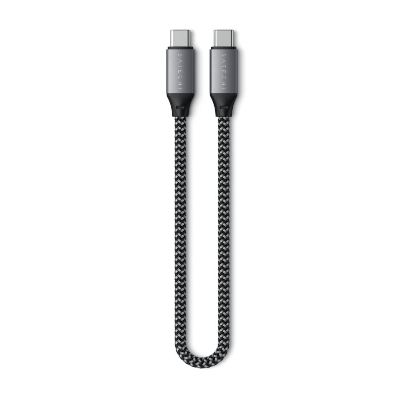 Satechi Câble USB-C vers USB-C 4.0, Charge PD 100W, Résolution 8K@60Hz et 4K@120Hz, Données 40Gbps pour MacBook Air & Pro M5 M4, Satechi Câble USB-C vers USB-C 4.0, Charge PD 100W, Résolution 8K@60Hz et 4K@120Hz, Données 40Gbps pour MacBook Air & Pro M5 M4,