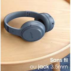 RYGHT – Tempo – Casque sans Fil – Son stéréo Clair, 20H d’autonomie – Pliable, léger, Commande contrôle Musique, Volume, répondr