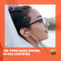 JBL Tune 305 C, Écouteurs filaires Hi-Res, son Pure Bass JBL, connexion USB-C, câble plat anti-nœuds, télécommande à trois touch JBL Tune 305 C, Écouteurs filaires Hi-Res, son Pure Bass JBL, connexion USB-C, câble plat anti-nœuds, télécommande à trois touch