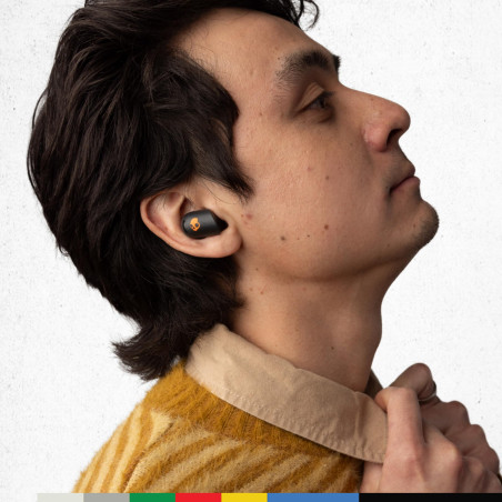 Skullcandy Écouteurs Intra-Auriculaires sans Fil avec Suppression du Bruit Sesh ANC Active, Autonomie 48 h, Imperméabilité IP67,