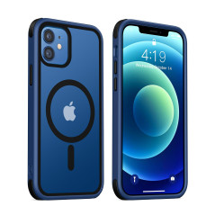 MobNano Coque Magnétique pour iPhone 12/iPhone 12 Pro, Compatible avec MagSafe, Hybrid Coque pour iPhone 12/12 Pro avec Color, P