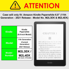 Forefront Cases Étui pour Amazon Kindle Paperwhite 6.8" (11e Génération - 2021) - Or Rose - Mince, Léger et Protection, Automati