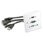 LINDY 60220 Plaque Murale VGA/HDMI/USB/Jack 3,5mm Stéréo, Blanc LINDY 60220 Plaque Murale VGA/HDMI/USB/Jack 3,5mm Stéréo, Blanc