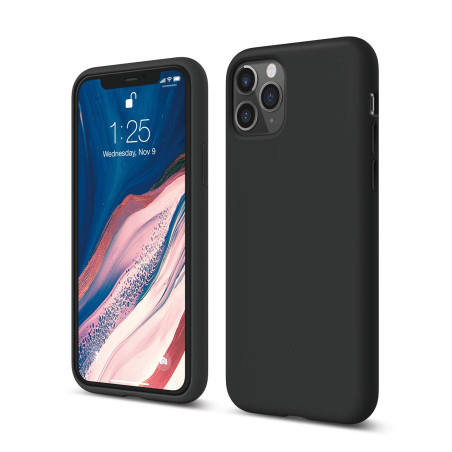 elago Coque Silicone Liquide Compatible avec iPhone 11 Pro (5,8") Case en Silicone Premium, Doublure en Microfibre Douce, Lèvre 