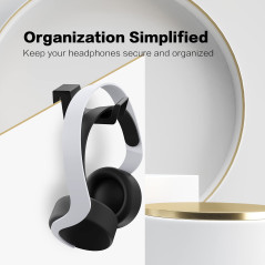 NexiGo Support Casque PS5, [Design Minimaliste] Mini Support pour Casque avec Barre de Support, pour Casque de Jeu Sony PlayStat