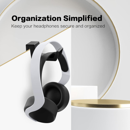 NexiGo Support Casque PS5, [Design Minimaliste] Mini Support pour Casque avec Barre de Support, pour Casque de Jeu Sony PlayStat