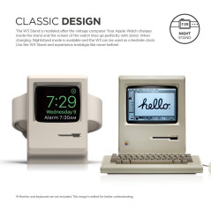 elago Support de Chargeur W3 Compatible avec Apple Watch 11/10/9/8/7/6/5/4/3/2/1/SE3, SE2, SE [46/45/44/42/41/40/38mm], Macintos