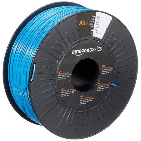Amazon Basics Filament ABS pour imprimante 3D 1.75 mm Bleu Bobine 1 kg