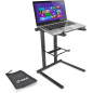Pyle Support Ordinateur Portable - Table Debout avec Hauteur Pliable et Plateau - Support PC Portable - Accessoire Secondaire po