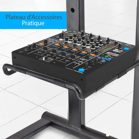 Pyle Support Ordinateur Portable - Table Debout avec Hauteur Pliable et Plateau - Support PC Portable - Accessoire Secondaire po