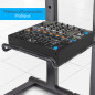 Pyle Support Ordinateur Portable - Table Debout avec Hauteur Pliable et Plateau - Support PC Portable - Accessoire Secondaire po