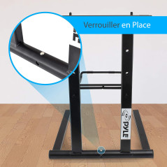 Pyle Support Ordinateur Portable - Table Debout avec Hauteur Pliable et Plateau - Support PC Portable - Accessoire Secondaire po