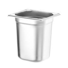 HENDI Bac Gastronorm GN 1/6, Kitchen Line, résistance thermique -40 °C à 250 °C, compatible four et bain-marie, 3,4L, 176x162x(H