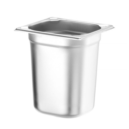 HENDI Bac Gastronorm GN 1/6, Kitchen Line, résistance thermique -40 °C à 250 °C, compatible four et bain-marie, 3,4L, 176x162x(H