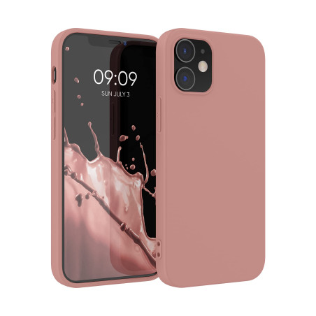 kwmobile Housse Compatible avec Apple iPhone 12 / iPhone 12 Pro Coque - Housse de téléphone Protection Souple en Silicone - Rose