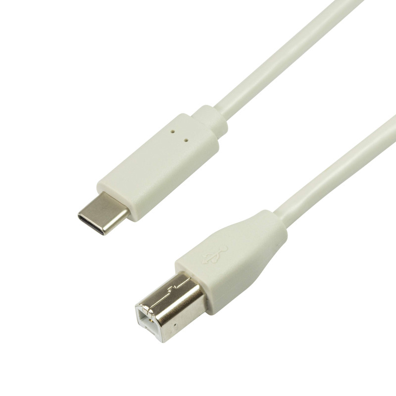 Câble de Connexion USB 2.0 Type C vers USB (Type B) Gris 1 m Câble de Connexion USB 2.0 Type C vers USB (Type B) Gris 1 m