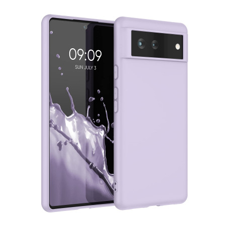 kwmobile Housse Compatible avec Google Pixel 6 Coque - Housse de téléphone Protection Souple en Silicone - Lavande