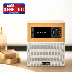 sonoro Stream Radio Internet avec Bluetooth (FM, Wi-FI, Spotify, Deezer, résistante aux éclaboussures) érable/Blanc