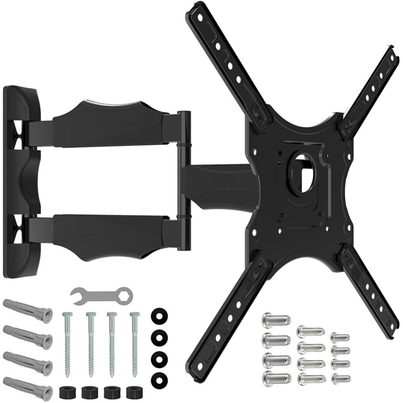 NANOOK Support Mural orientable pour téléviseurs de 32 à 55 Pouces | Inclinable | Support Mural pour téléviseurs LCD, LED, QLED NANOOK Support Mural orientable pour téléviseurs de 32 à 55 Pouces | Inclinable | Support Mural pour téléviseurs LCD, LED, QLED