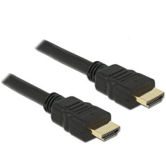 DeLOCK 84753 Câble HDMI avec connecteur mâle Noir 1,5 m