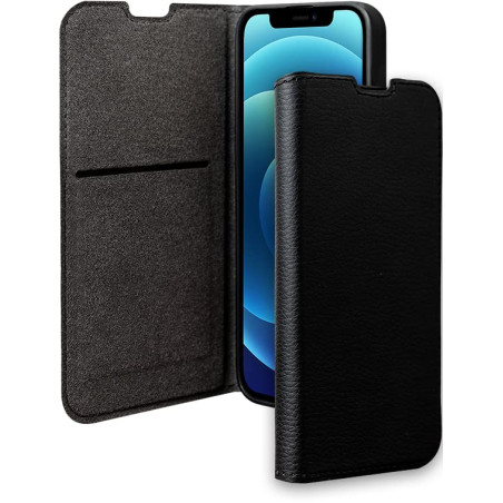 Folio iPhone 12/12 Pro Wallet Fonction Stand Noir - Certifié GRS Bigben