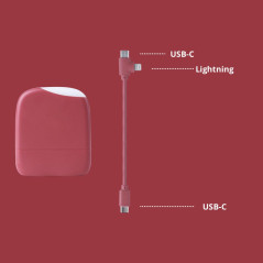 Xoopar - Ice-Powerbank - Batterie Externe 5000 mAh avec Lumière Tactile Intégrée Adaptée à Tous Les Smartphone Iphone,Samsung,Hu