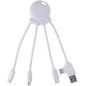 Xoopar - Octopus OBP Câble Multi USB 4 en 1 en Forme de Pieuvre - Chargeur Universel en Plastique Recyclé issu des Océans - USB 