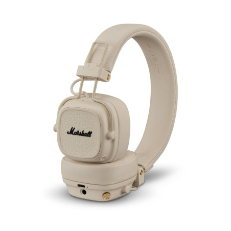 Marshall Casque Bluetooth Supra-auriculaire Major V, écouteurs sans Fil, Pliables, autonomie sans Fil de Plus de 100 Heures, crè