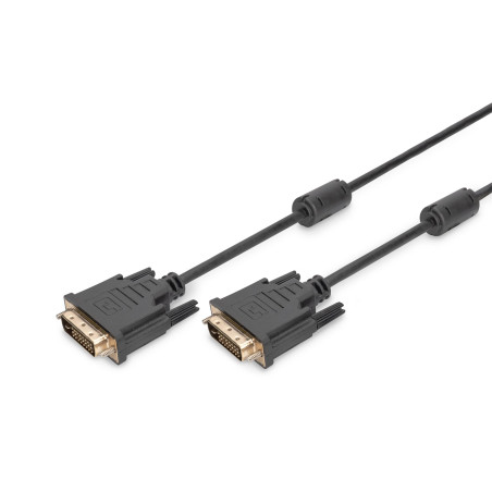 Assmann Electronic AK-320101-100-S Câble Audio vidéo - Câble AV (10m, DVI-D, DVI-D, Caja, Noir)