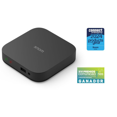 Snom SP800 IP Terminal de téléphone de Bureau pour Entreprise, téléphone Fixe avec Audio HD, 8 identités SIP & LDAP – Téléphone