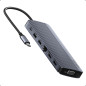 Anker USB-C Hub (14-in-1, Triple Display), triple écran, HDMI 4K @ 60 Hz avec 100 W max, ports de données USB-C USB-A 5 Gbit/s, Anker USB-C Hub (14-in-1, Triple Display), triple écran, HDMI 4K @ 60 Hz avec 100 W max, ports de données USB-C USB-A 5 Gbit/s,
