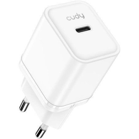 Cudy Chargeur USB C 20W USB C Plug Chargeur Rapide et QC/PD 3.0 GAN Tech Chargeur Mural Type C pour iPhone, iPad, Samsung, Xiaom