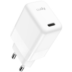 Cudy Chargeur USB C GAN 30W, chargeur iPhone, chargeur rapide PD/QC 3.0, compatible avec iPhone, Samsung, Pixel, iPad, Macbook, 