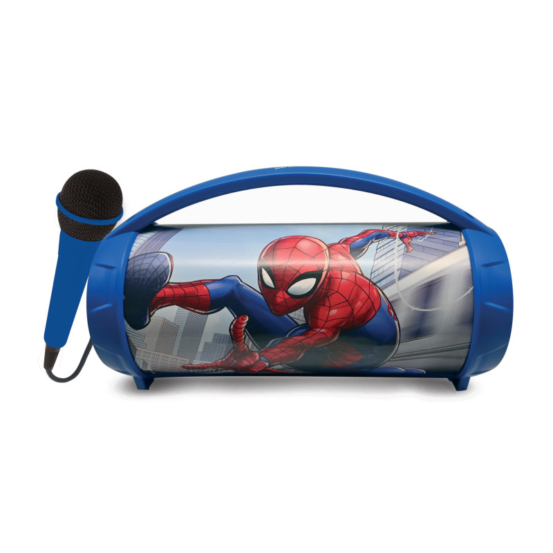 Lexibook, Spider-Man, Enceinte Haut-Parleur sans Fil Lumineuse avec Micro, Son stéréo, Fonction karaoké, Ports USB et Carte SD, Lexibook, Spider-Man, Enceinte Haut-Parleur sans Fil Lumineuse avec Micro, Son stéréo, Fonction karaoké, Ports USB et Carte SD,