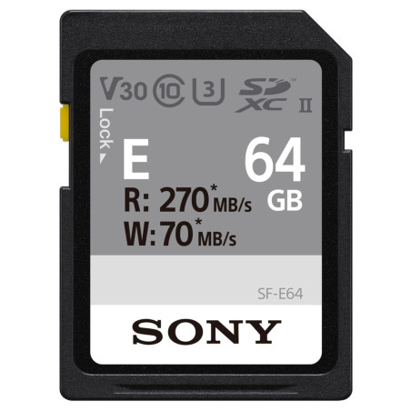 SONY Carte SD 64Go Go R270/W45 - SFE-64-A