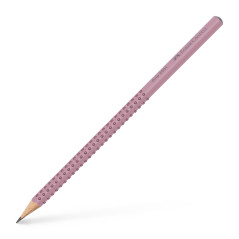 FABER-CASTELL 218480 - Set de crayons Sparkle, avec taille-crayon, gomme et 2 crayons, set d'écriture Sleeve en rose shadow