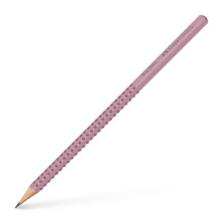 FABER-CASTELL 218480 - Set de crayons Sparkle, avec taille-crayon, gomme et 2 crayons, set d'écriture Sleeve en rose shadow