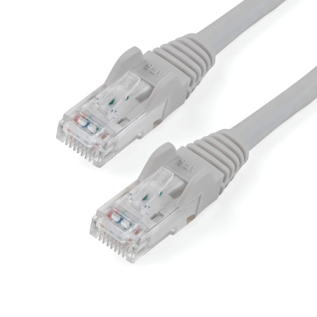 StarTech.com Câble Ethernet CAT6 1,5 m Gris - Cordon RJ45 Anti-Accroc Gigabit CAT 6 - Câble Réseau Internet LAN UL/TIA 100 W PoE