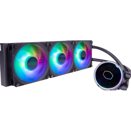 Cooler Master MasterLiquid PL360 Flux Refroidisseur Liquide CPU, Système Watercooling AIO, 3 x Ventilateurs 120mm, Radiateur 360