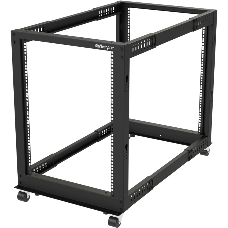 StarTech.com Rack Serveur Mobile 15U 4 Poteaux, Rack Réseau 19" 4 Poteaux avec Roulettes, Rack avec Profondeur Ajustable pour PC StarTech.com Rack Serveur Mobile 15U 4 Poteaux, Rack Réseau 19" 4 Poteaux avec Roulettes, Rack avec Profondeur Ajustable pour PC