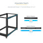 StarTech.com Rack Serveur Mobile 15U 4 Poteaux, Rack Réseau 19" 4 Poteaux avec Roulettes, Rack avec Profondeur Ajustable pour PC StarTech.com Rack Serveur Mobile 15U 4 Poteaux, Rack Réseau 19" 4 Poteaux avec Roulettes, Rack avec Profondeur Ajustable pour PC