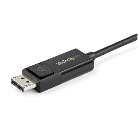 StarTech.com Câble USB C vers DisplayPort 1.2 4K 60Hz, 2m - Câble Adaptateur Vidéo Bidirectionnel DP vers USB-C ou USB-C vers DP